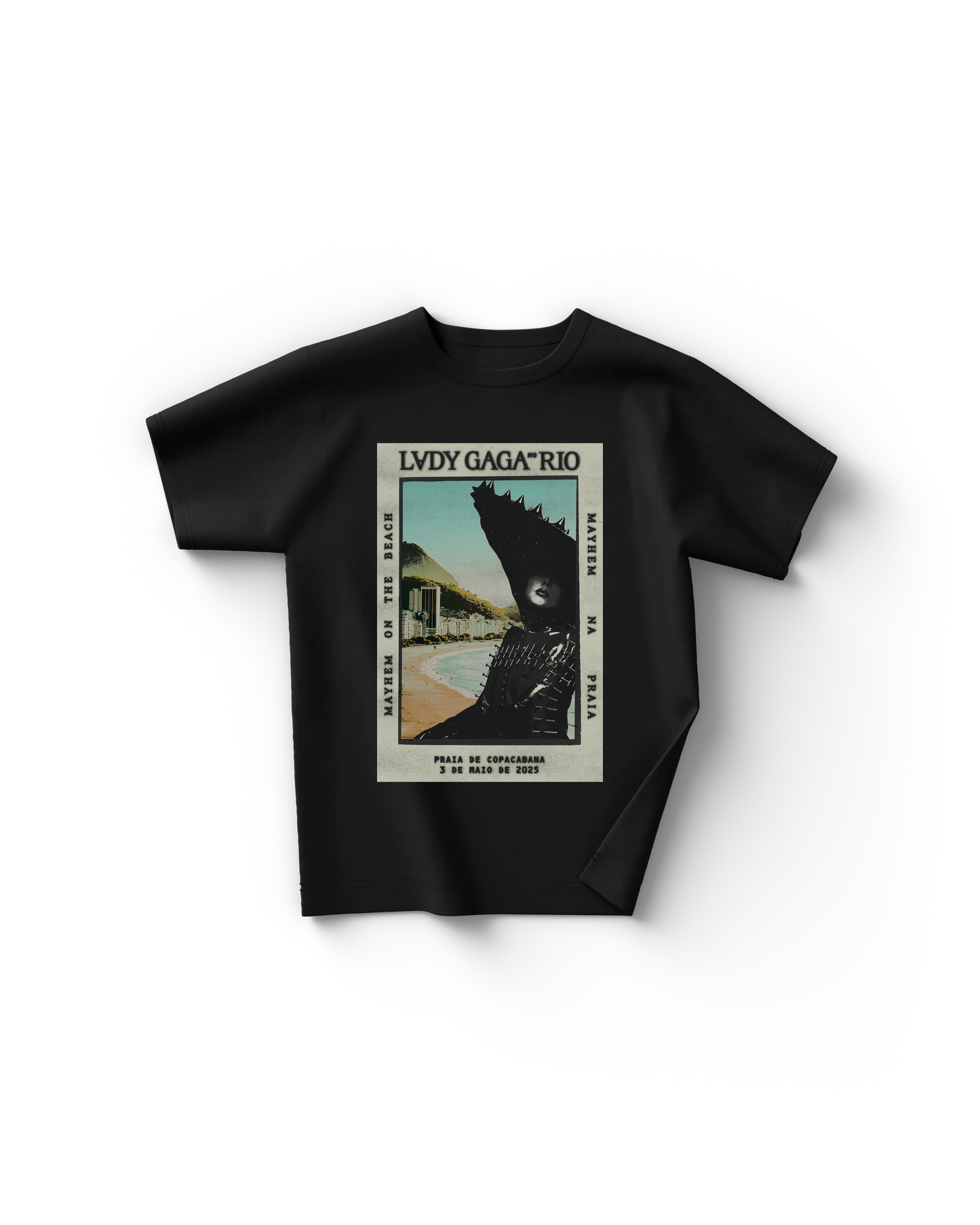 Lady Gaga Black Rio Poster T-Shirt Official Merch