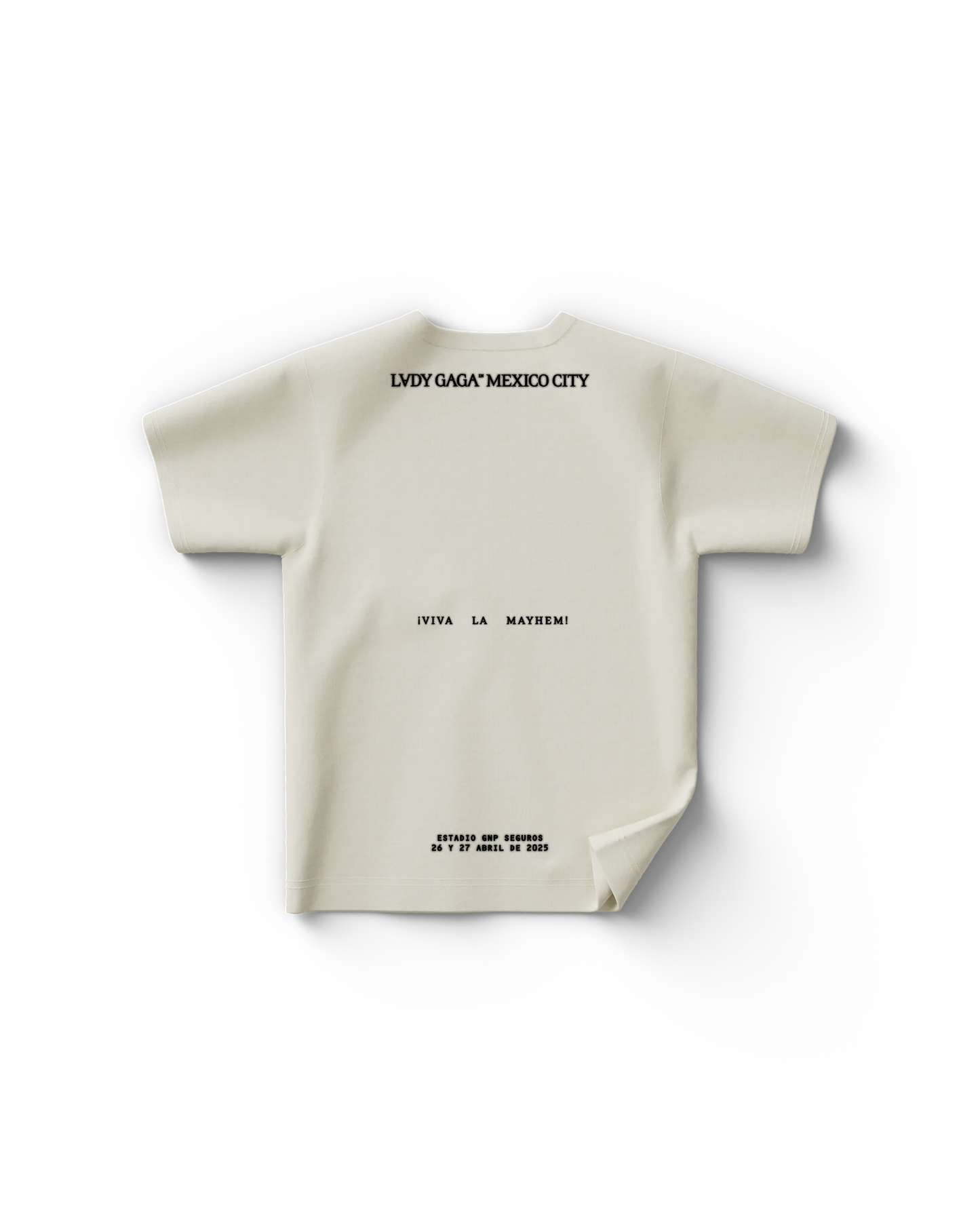 Lady Gaga White CDMX T-Shirt Official Merch