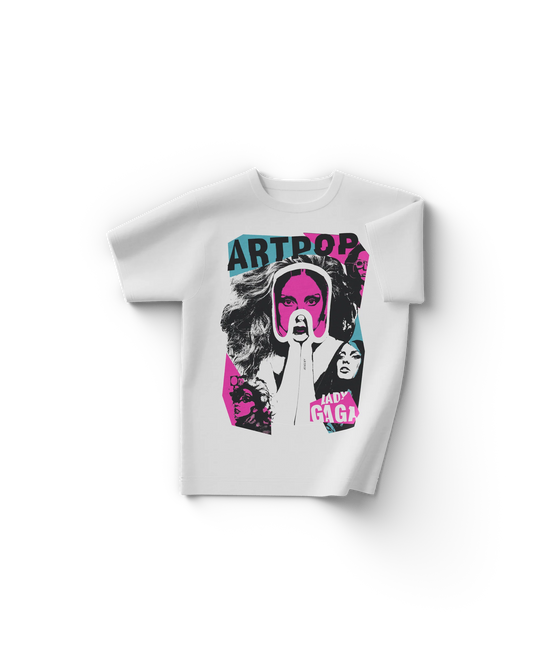 Lady Gaga ARTPOP Collage White T-Shirt Official Merch