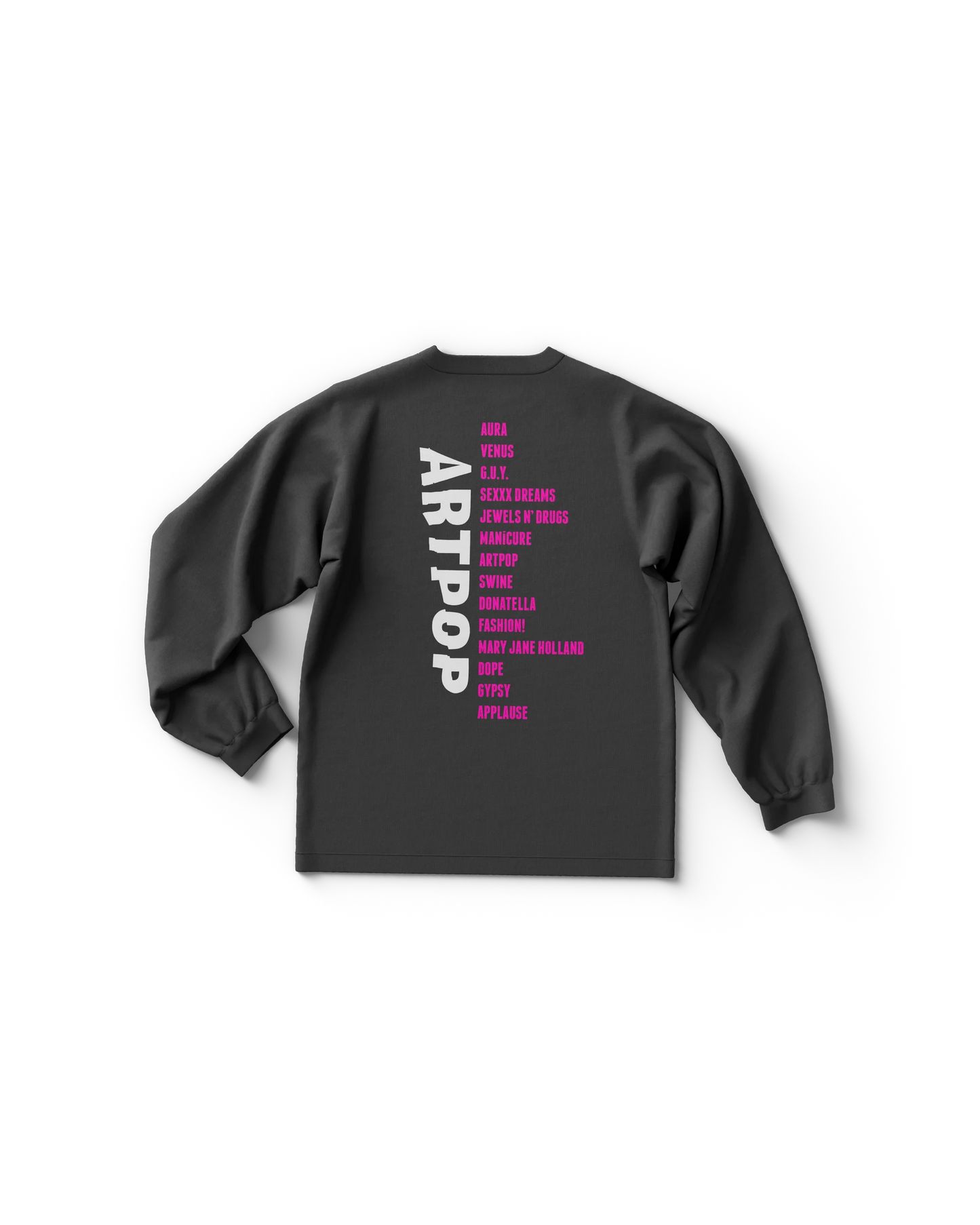 Lady Gaga ARTPOP Tracklist Longsleeve T-Shirt Official Merch