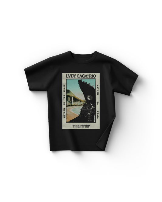Lady Gaga Black Rio Poster T-Shirt Official Merch
