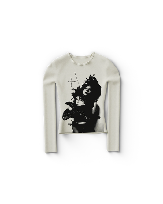 Lady Gaga Splice Fitted Longsleeve T-Shirt Official Merch