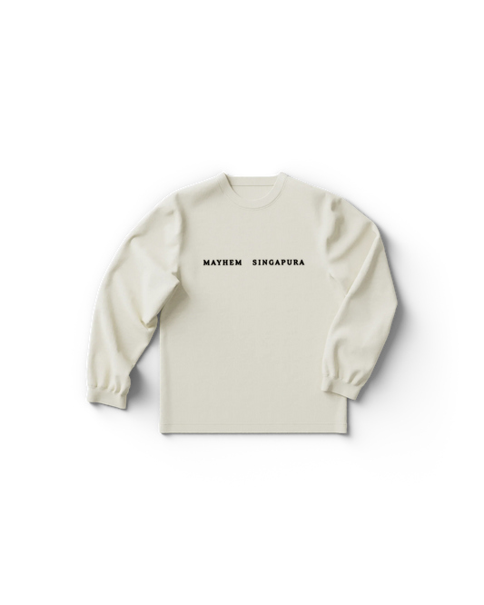 Lady Gaga White Singapore Longsleeve T-Shirt Official Merch