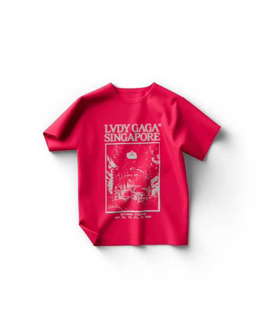 Lady Gaga Pink Singapore T-Shirt Official Merch